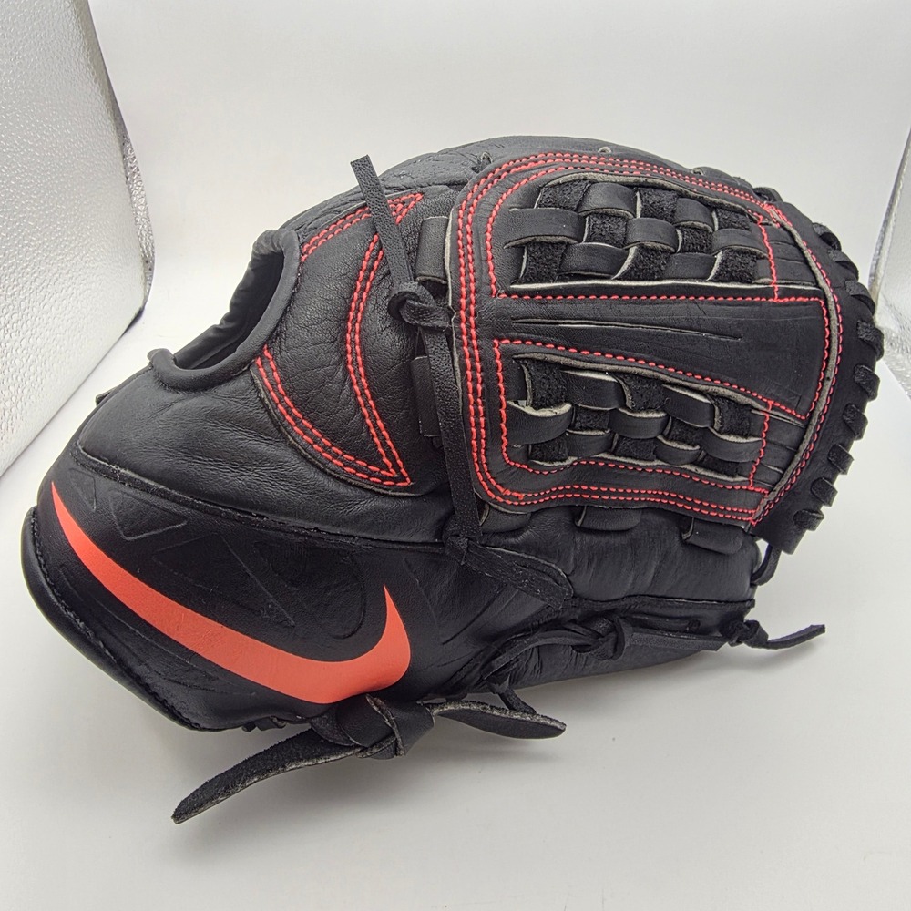 Nike MVP 11.5" Select Baseball Glove Youth Black Pink BF1726-011 Leather RHT Exc